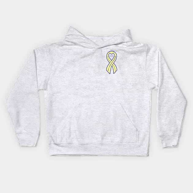 FOD/Mito FOD Awareness Ribbon Kids Hoodie by FOD Family Support Group